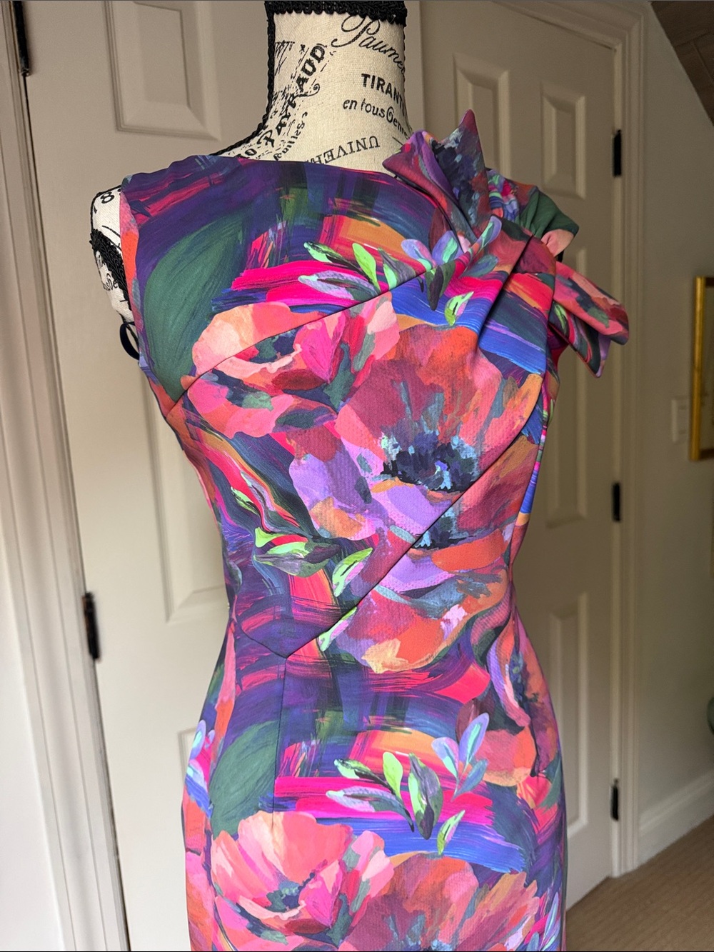 Chiara Boni One Shoulder Floral Dress - Multicolor - Picture 13 of 16